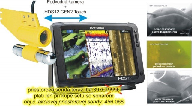 Akcia HDS12 + podvodná kamera Mg.E 8000