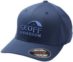 iltovka Geoff Anderson Flexfit NU modr 3D modr logo