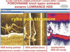 porovnanie sn�mania sonaru Lowrance HDS
