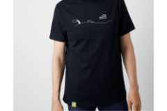�ierne ryb�rske tri�ko Geoff Anderson Organic Tee Pollution