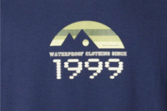 Detail ryb�rskeho tri�ka Geoff Anderson Organic Tee Retro 1999